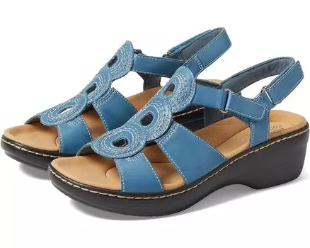 Туфли Clarks Merliah Derby, цвет Blue Grey Leather