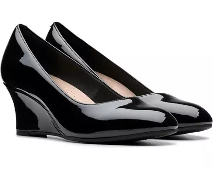 Туфли Clarks Olivette Pearl, цвет Black Patent Synthetic