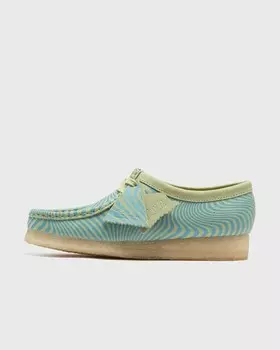 Туфли Clarks Originals Wallabee., цвет blue/lime print