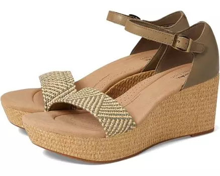 Туфли Clarks Rose Ease, цвет Olive Leather