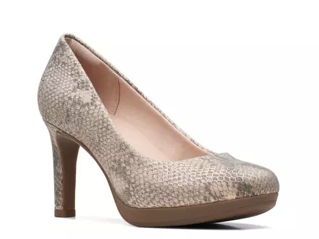 Туфли Clarks, серый-коричневый