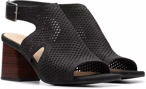 Туфли Clarks Siara 65 Flow, цвет Black Nubuck