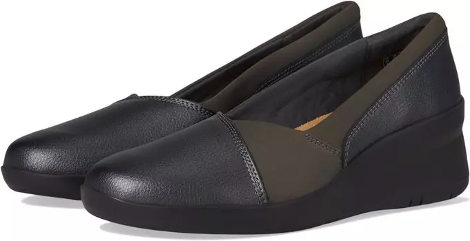 Туфли Clarks Suttyn Walk, цвет Dark Pewter Metallic Leather