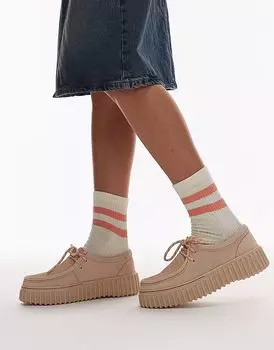Туфли Clarks Torhill Bee из замши цвета экрю