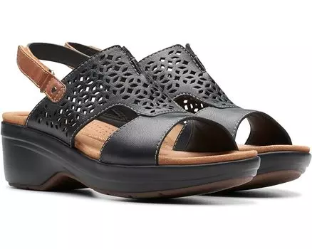 Туфли Clarks Tuleah Sun, цвет Black Leather