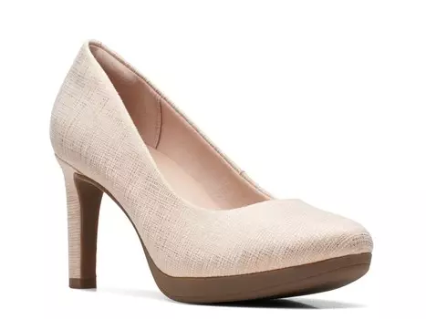 Туфли Clarks, золотистый металлик