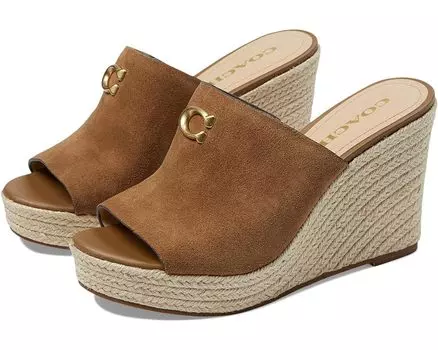 Туфли COACH Gloria Suede Wedge, цвет Coconut