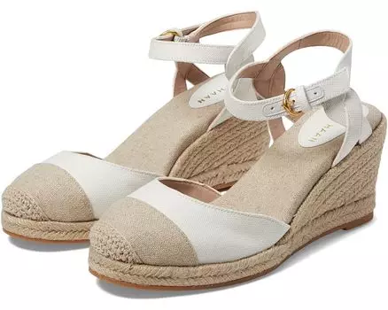 Туфли Cole Haan Cloudfeel Espadrille Wedge 80 mm, цвет White Linen/Natural Linen