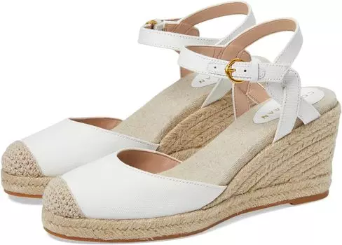 Туфли Cole Haan Cloudfeel Espadrille Wedge 80 mm II, цвет White Linen/Natural Jute