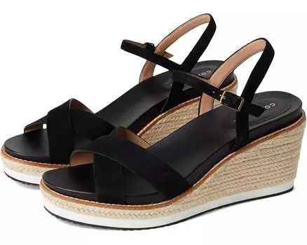 Туфли Cole Haan Cloudfeel Silvee Espadrille Wedges 75mm, черный