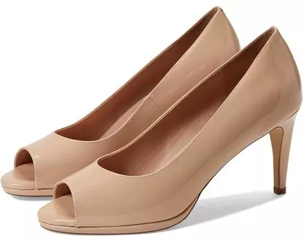 Туфли Cole Haan Drado Peep-Toe Platform Pump 80 mm, цвет Brush Patent Leather
