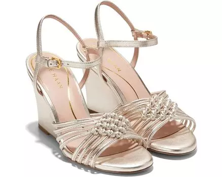 Туфли Cole Haan Jitney Knot Wedge, цвет Soft Gold Leather