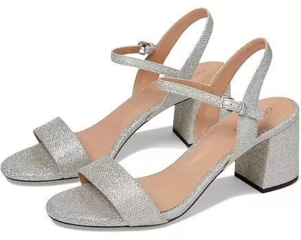 Туфли Cole Haan Josie Block Heel Sandal 65MM, цвет Silvr Glitter Mesh