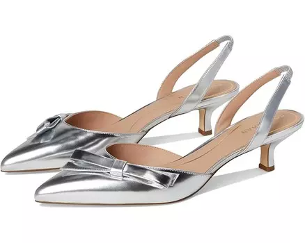 Туфли Cole Haan Noella Bow Sling Pump, цвет Silver Specchio