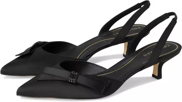 Туфли Cole Haan Noella Bow Sling Pump, цвет Black Satin