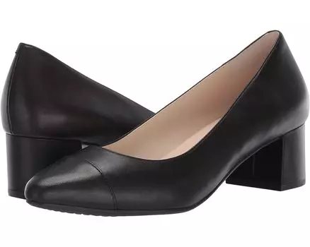 Туфли Cole Haan The Go-To Block Heel Pump 45MM, цвет Black Leather WP