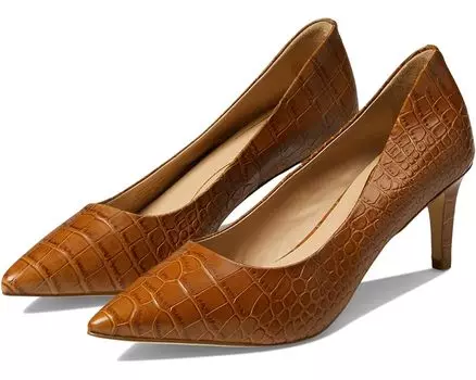 Туфли Cole Haan Vandam Pump 65 mm, цвет Dark Sequoia Croc Embossed