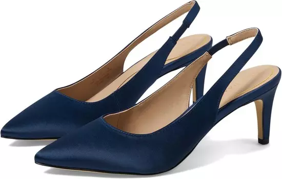 Туфли Cole Haan Vandam Sling Back Pump 65 mm, цвет Navy Satin