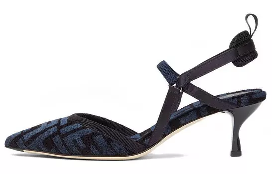 Туфли Colibri High Heels женские синие Fendi