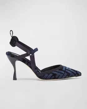 Туфли Colibri с сетчатой пяткой на пятке Fendi, цвет F1Iei Tortnuvol Tort Ghia