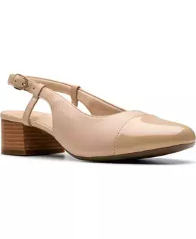 Туфли Collection Women's Marilyn Rose Buckle Shoes Clarks, коричневый/бежевый