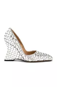 Туфли Comet без шнуровки Bottega Veneta, серебряный