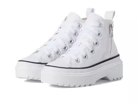 Туфли Converse Kids Chuck Taylor All Star Lugged Lift Platform Canvas, цвет White/White/Black