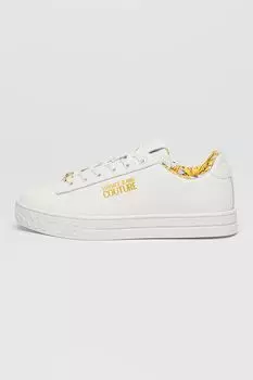 Туфли Court 88 из кожи и экокожи Versace Jeans Couture, белый