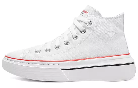 Туфли Court Classics Canvas женские высокие белые Skechers
