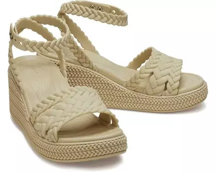 Туфли Crocs Brooklyn Ankle Strap Wedge Platform Sandals, цвет Chai