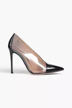 Туфли Deela из лакированной кожи и ПВХ GIANVITO ROSSI, черный