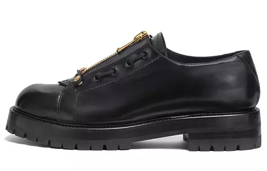 Туфли дерби Column черного цвета Versace