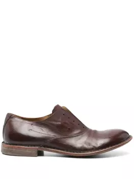 Туфли дерби из кожи Moma, коричневый