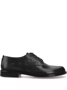 Туфли дерби Premiata из перфорированной кожи, черный