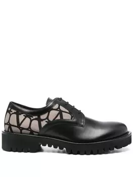 Туфли дерби Valentino Garavani Toile Iconographe, черный