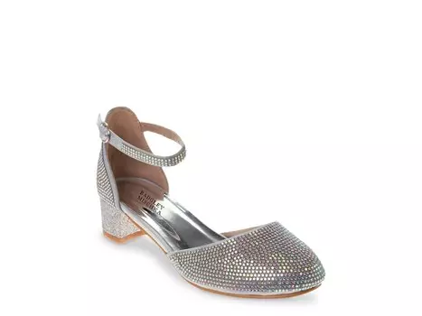 Туфли детские Badgley Mischka Stud Accent, серебряный металлик