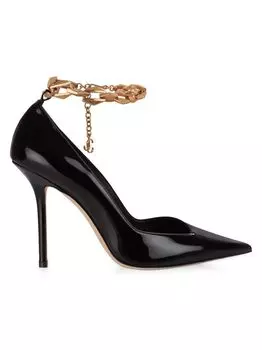Туфли Diamond Talura 100MM из лакированной кожи Jimmy Choo, черный