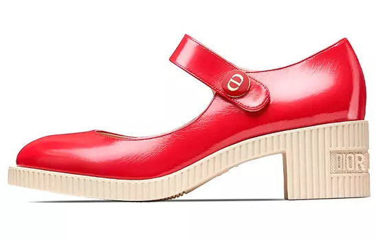 Туфли Dior на высоком каблуке, малиновый