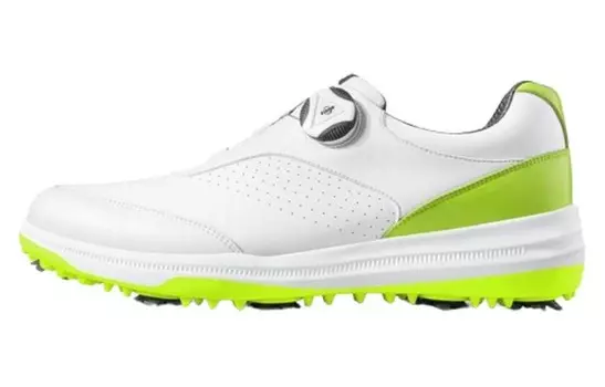 Туфли для гольфа мужские низкие белый/зеленый Pgm