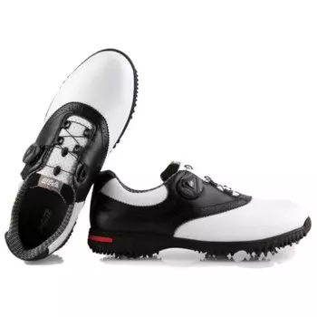 Туфли для гольфа мужские низкие белый/черный Pgm