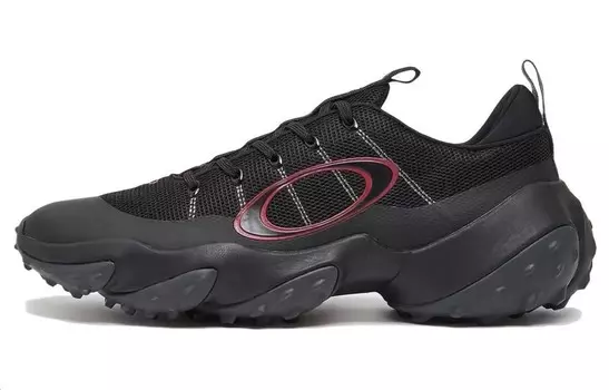 Туфли для гольфа мужские низкие черные/красные Oakley