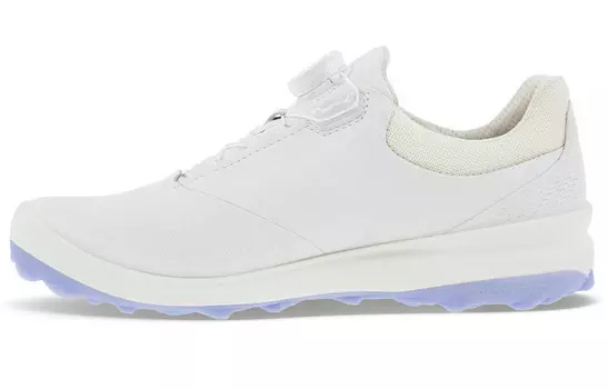 Туфли для гольфа женские низкие белые Ecco