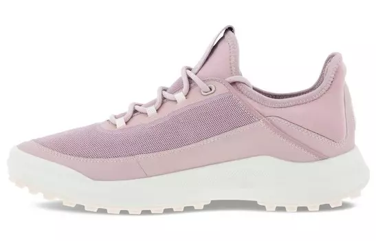 Туфли для гольфа женские низкие розовые Ecco