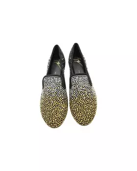 Туфли для курящих Giuseppe Zanotti с шипами из черной замши, черный
