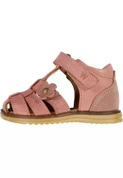 Туфли для первого шага HAUSSCHUH SKY FLOWER Wheat, цвет rose