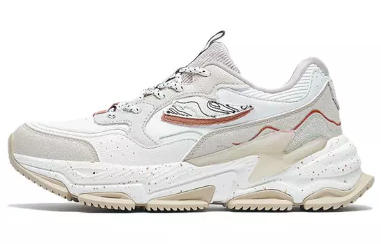 Туфли для повседневной носки женские с низким верхом Sail белые/слоновая кость белые Xtep