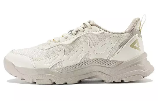 Туфли для повседневной носки женские с низким верхом бежево-коричневые Peak