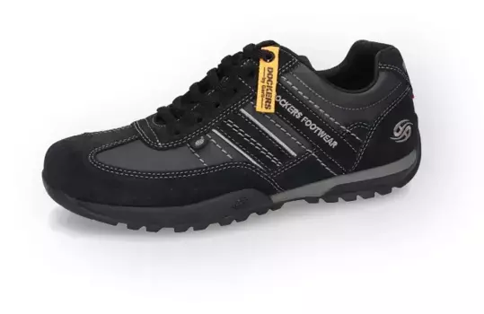 Туфли Dockers by Gerli на шнуровке, повседневная обувь, полуботинки, уличная обувь на профильной подошве, черный