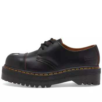 Туфли Dr. Martens X Mademe 1461 Quad, цвет Black Vintage Smooth