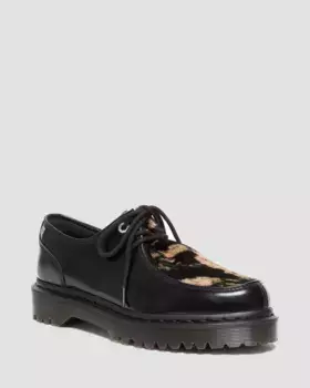 Туфли Dr. Martens Zeffir 3i Bex Buttero с волосами на накладке, цвет Black+Beige — Buttero + Hair On